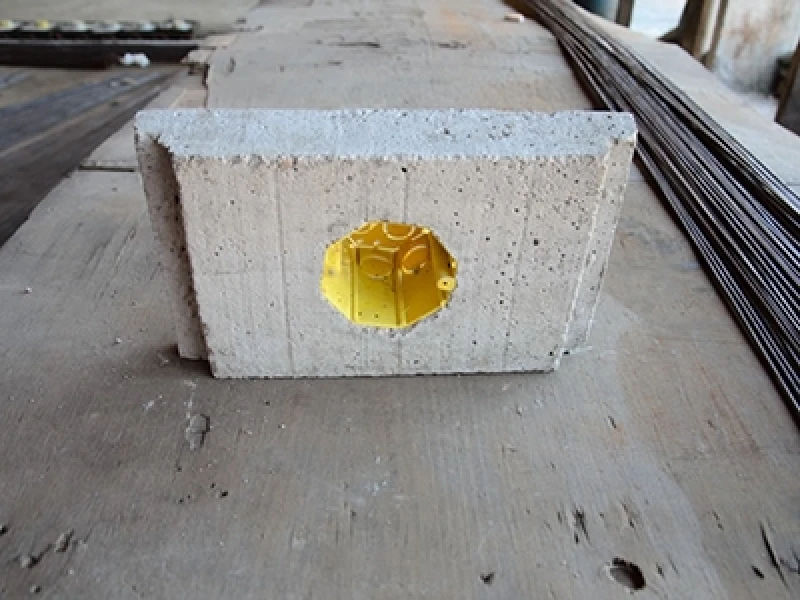 caixas de luz de concreto